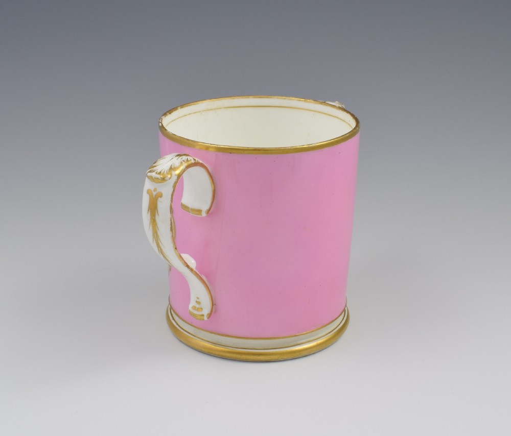 Grainger & Co. Worcester Pink Loving Cup View Of Worcester c.1870 View VI