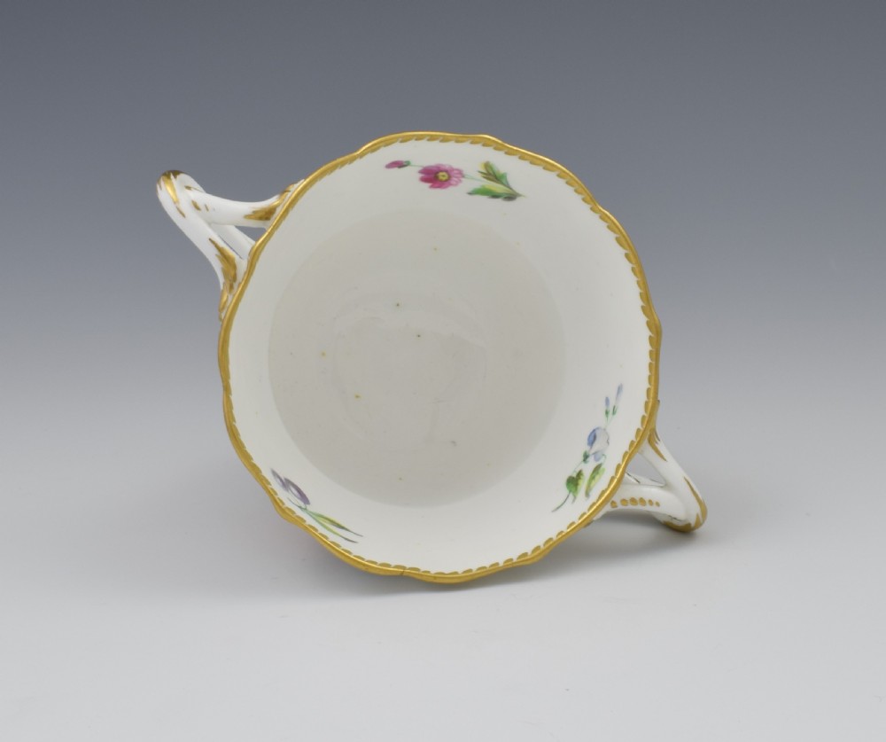 Derby Porcelain Royal Flute Waisted Chocolate Cup & Saucer c.1780 View VIII