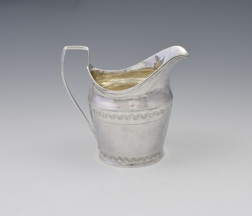 George III Silver Cream Jug London 1818 View IV