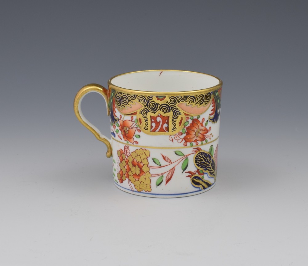 Spode Porcelain Imari Coffee can & Saucer Pattern 967 c.1810 View IV