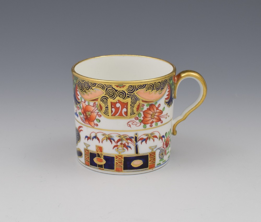 Spode Porcelain Imari Coffee can & Saucer Pattern 967 c.1810 View VI