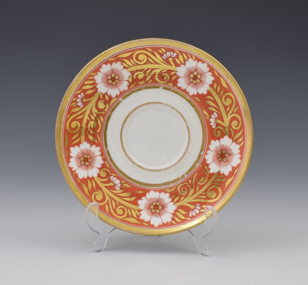 Spode Etruscan Cup & Saucer Serpent Handle c.1817 Pattern 878 View II