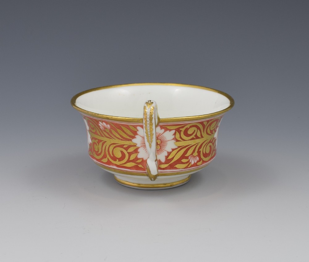 Spode Etruscan Cup & Saucer Serpent Handle c.1817 Pattern 878 View IV