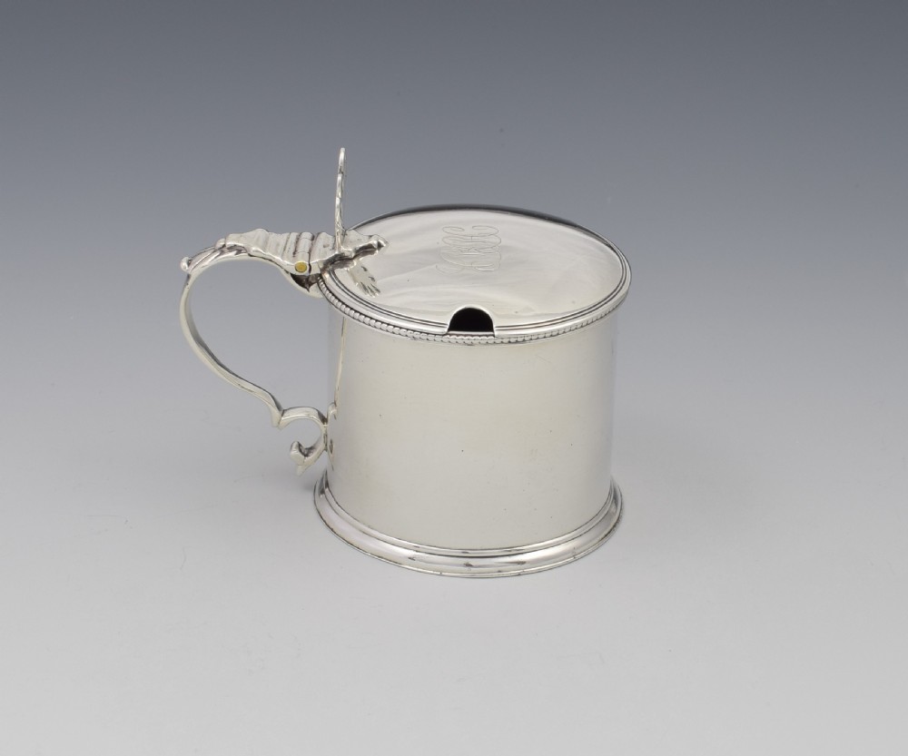 Georgian Silver Drum Mustard Pot Robert Hennell 1782