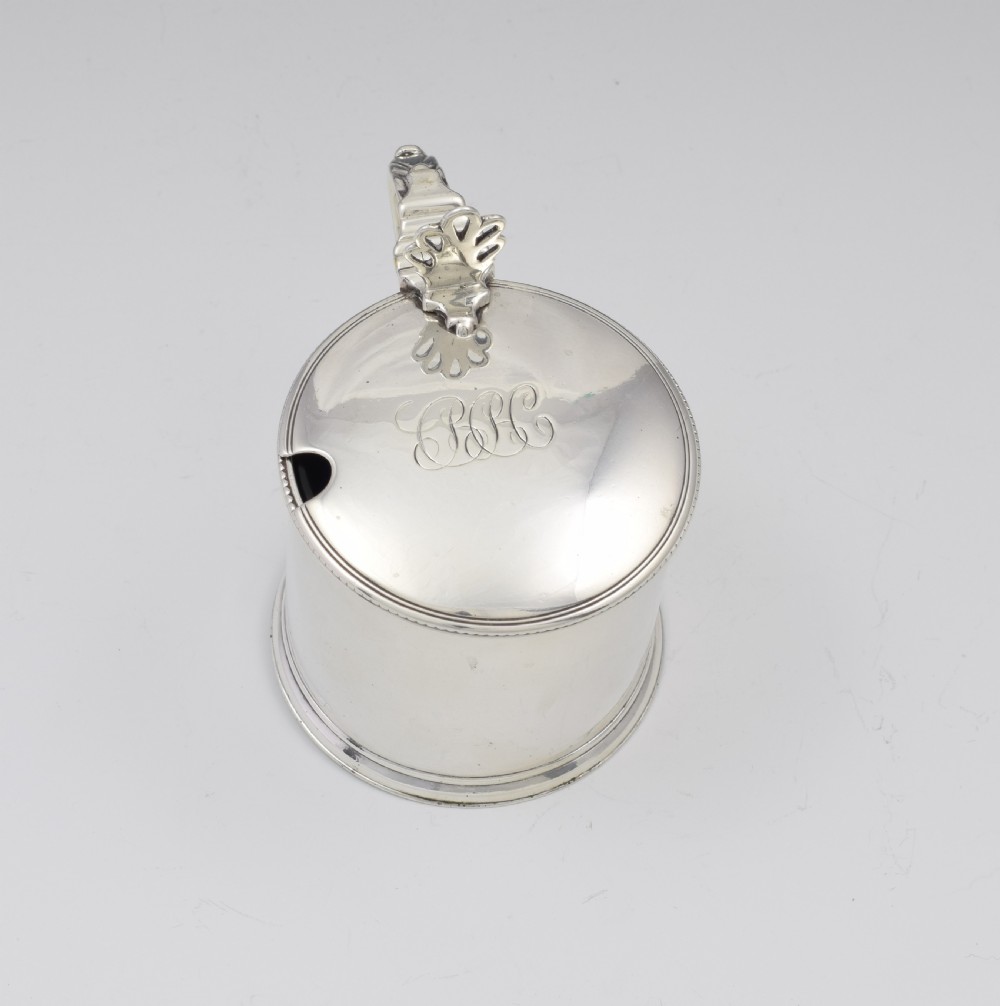 Georgian Silver Drum Mustard Pot Robert Hennell 1782 View VIII