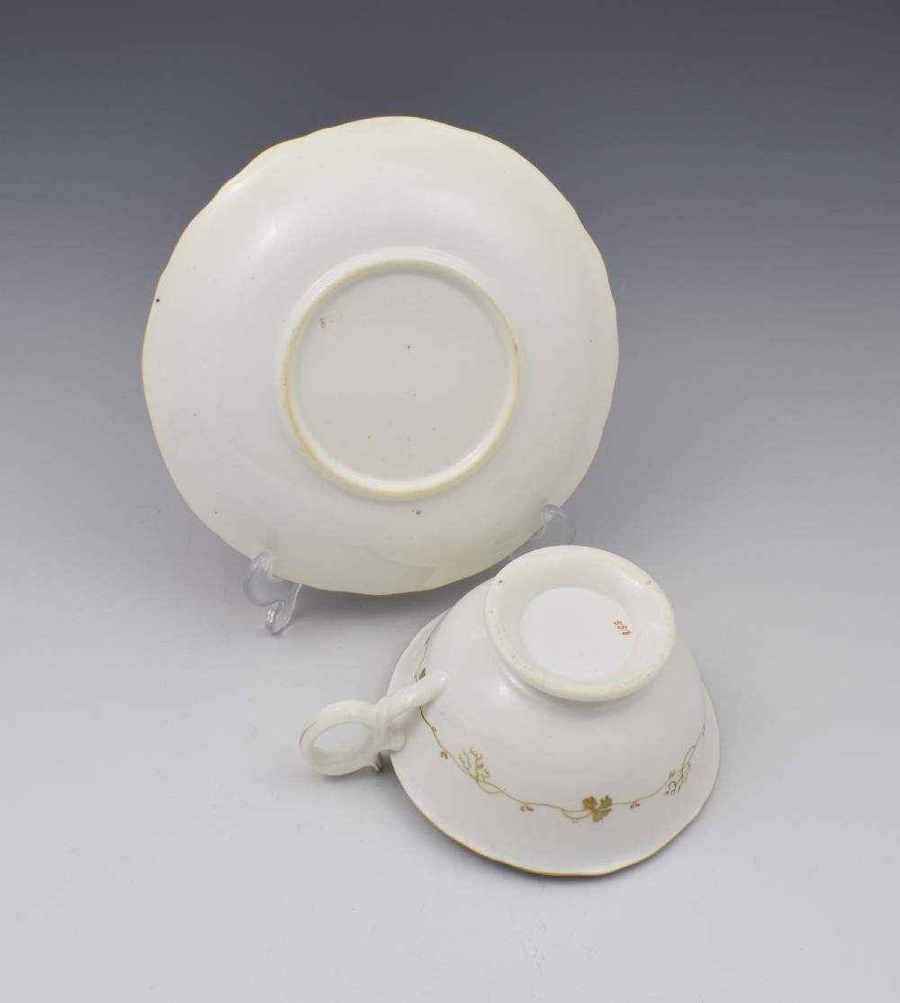 G. F. Bowers Porcelain Adelaide Shape Tea Cup & Saucer c.1845 View IX