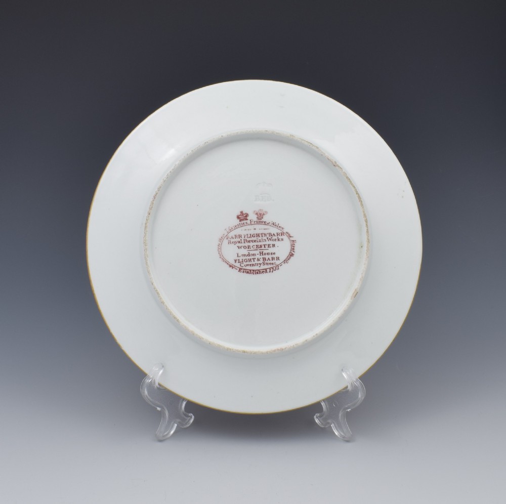 Barr, Flight & Barr Worcester Porcelain Dessert Plate c.1810 View VII
