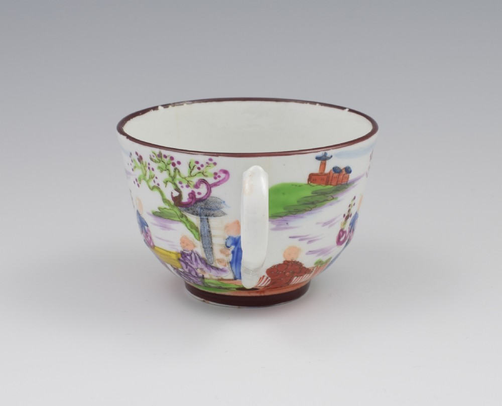 Miles Mason Porcelain Boy At The Door Pattern Tea Cup & Saucer View VII