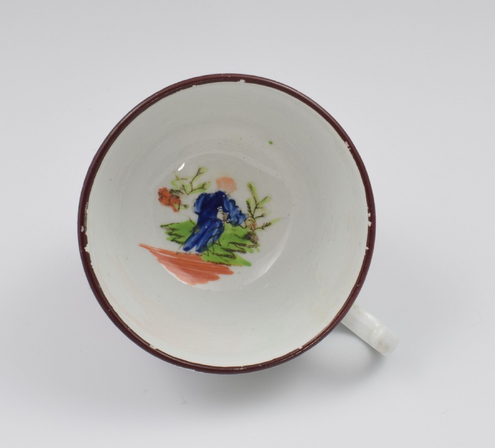 Miles Mason Porcelain Boy At The Door Pattern Tea Cup & Saucer View VIII