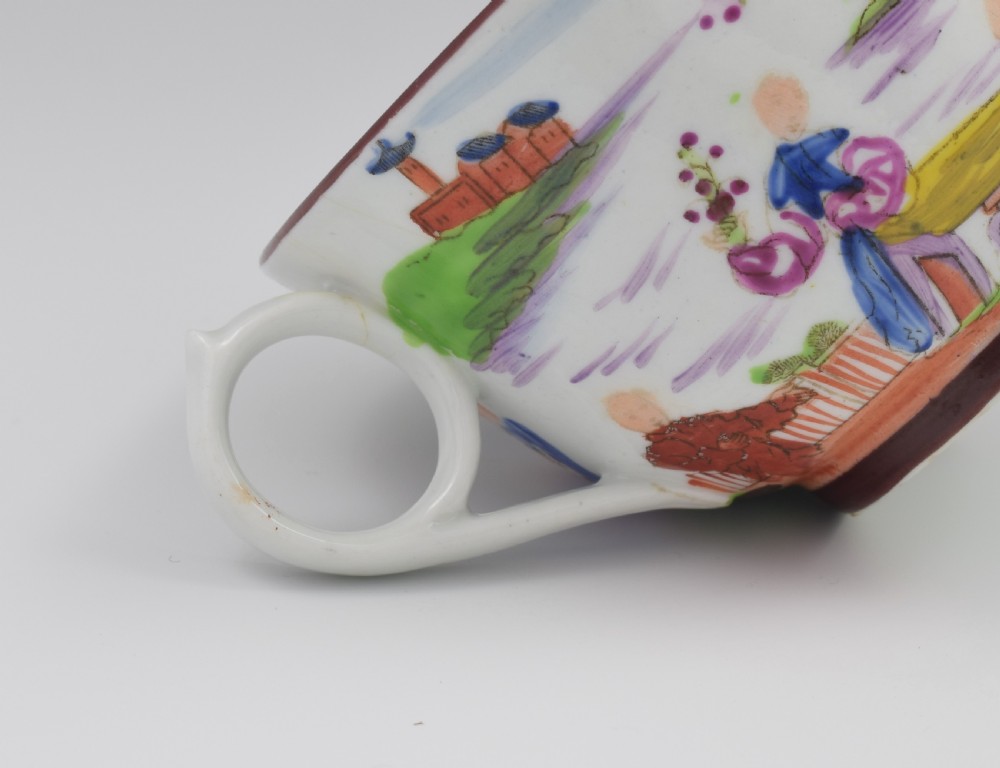 Miles Mason Porcelain Boy At The Door Pattern Tea Cup & Saucer View XII