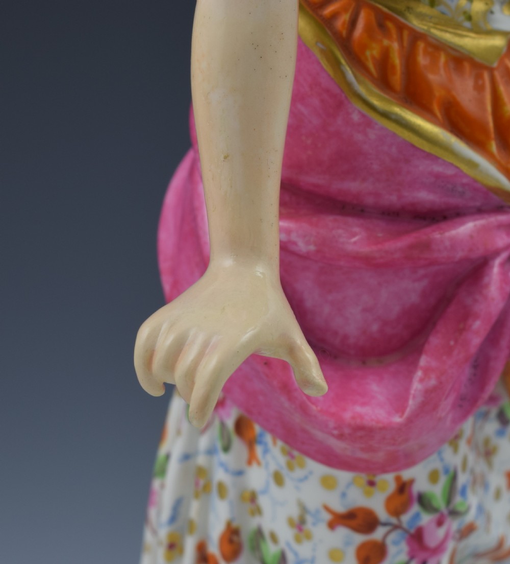 Large Pair Of Bloor Derby Porcelain Figures Shepherd & Shepherdess N369 View XIII