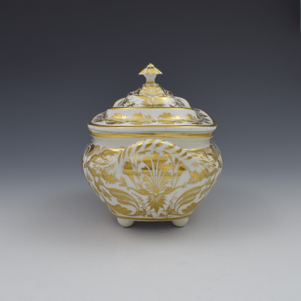 Derby Porcelain Sucrier & Cover Landscapes Berkshire & Wales c.1815 View VII