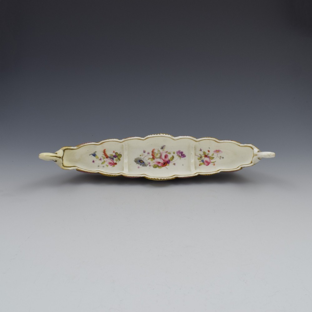 Unusual English Porcelain Scallop Shell Pen Tray Probably Coalport c.1820 View III