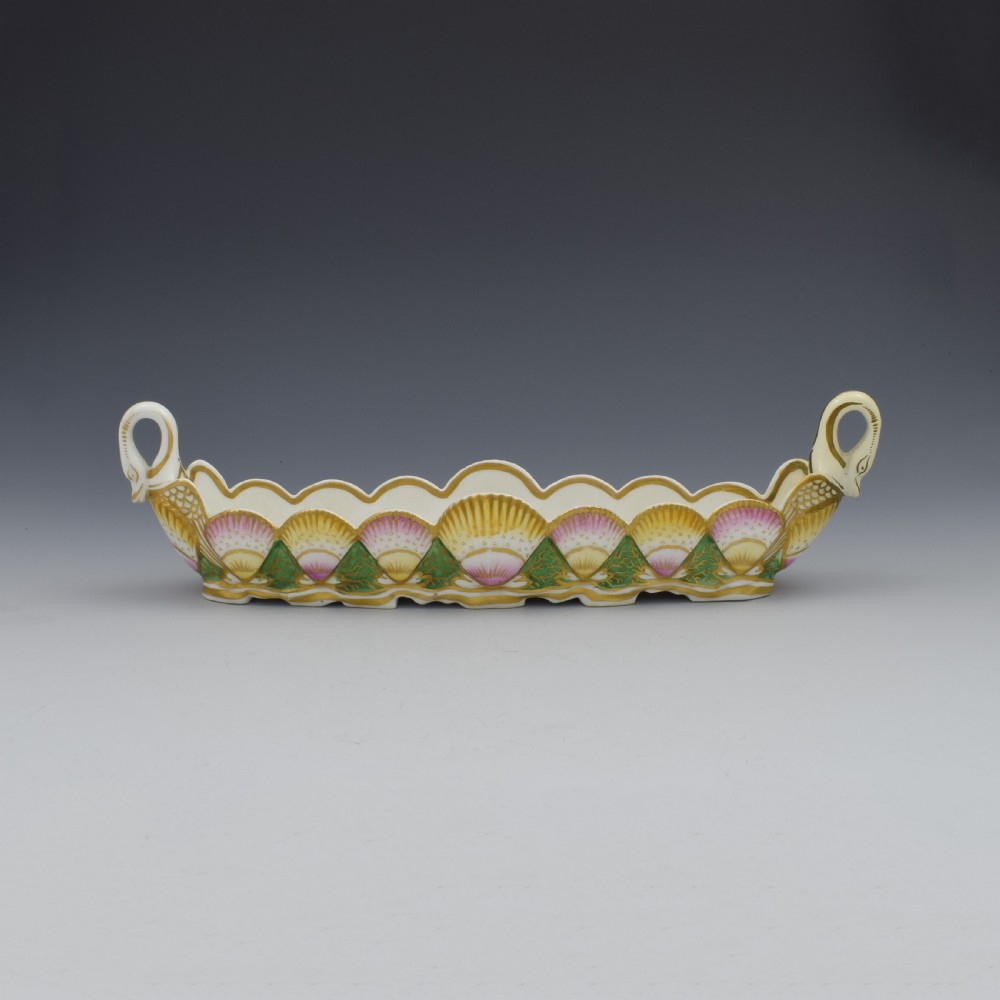 Unusual English Porcelain Scallop Shell Pen Tray Probably Coalport c.1820 View V