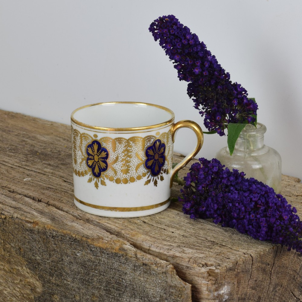 English Porcelain Coffee Can Probably Coalport c.1805 View VII