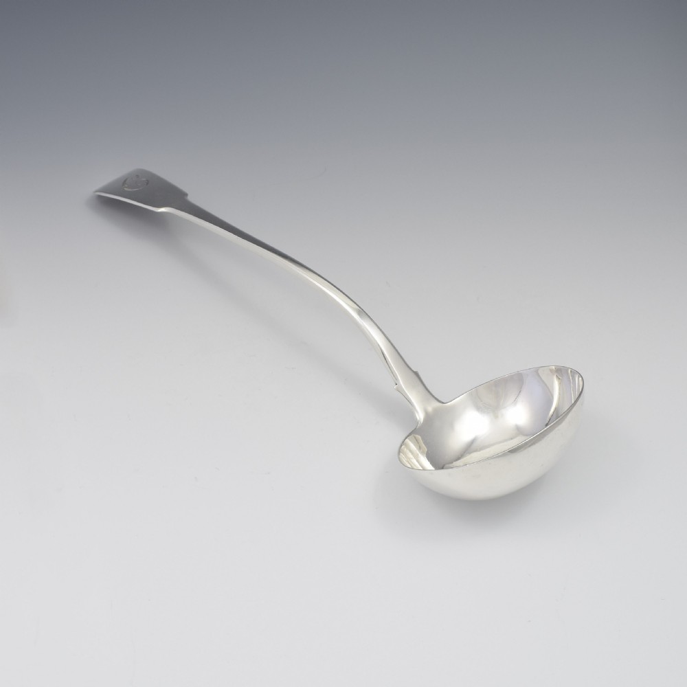 Fine George IV Silver Soup Ladle Henry & Charles Day London 1821 View II