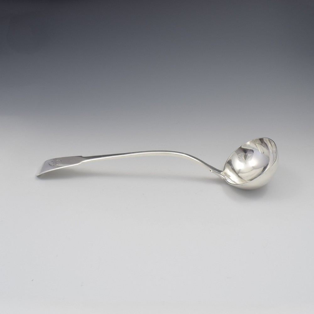 Fine George IV Silver Soup Ladle Henry & Charles Day London 1821 View V