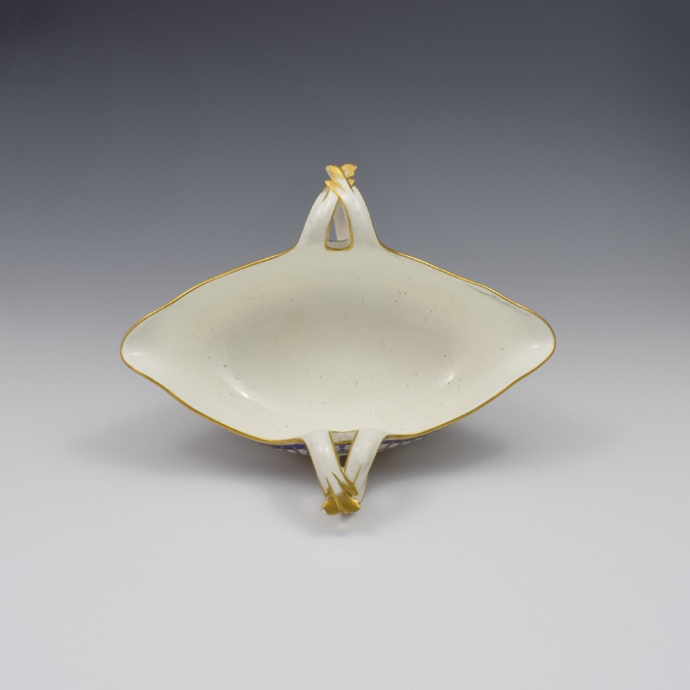 18th Century Sevres Porcelain Sauciere A Deux Sauceboat & Plate Pois Bleu 1788 View XII