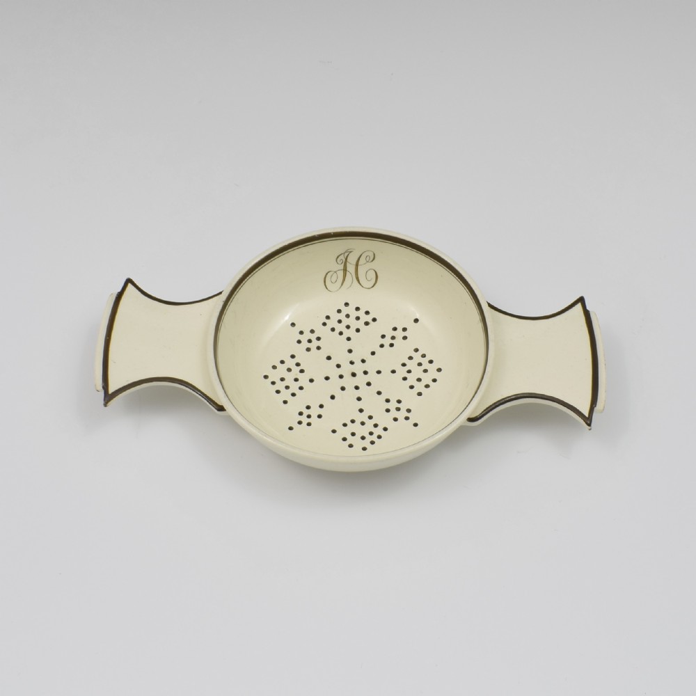 Rare Wedgwood Creamware Lemon Strainer c.1800
