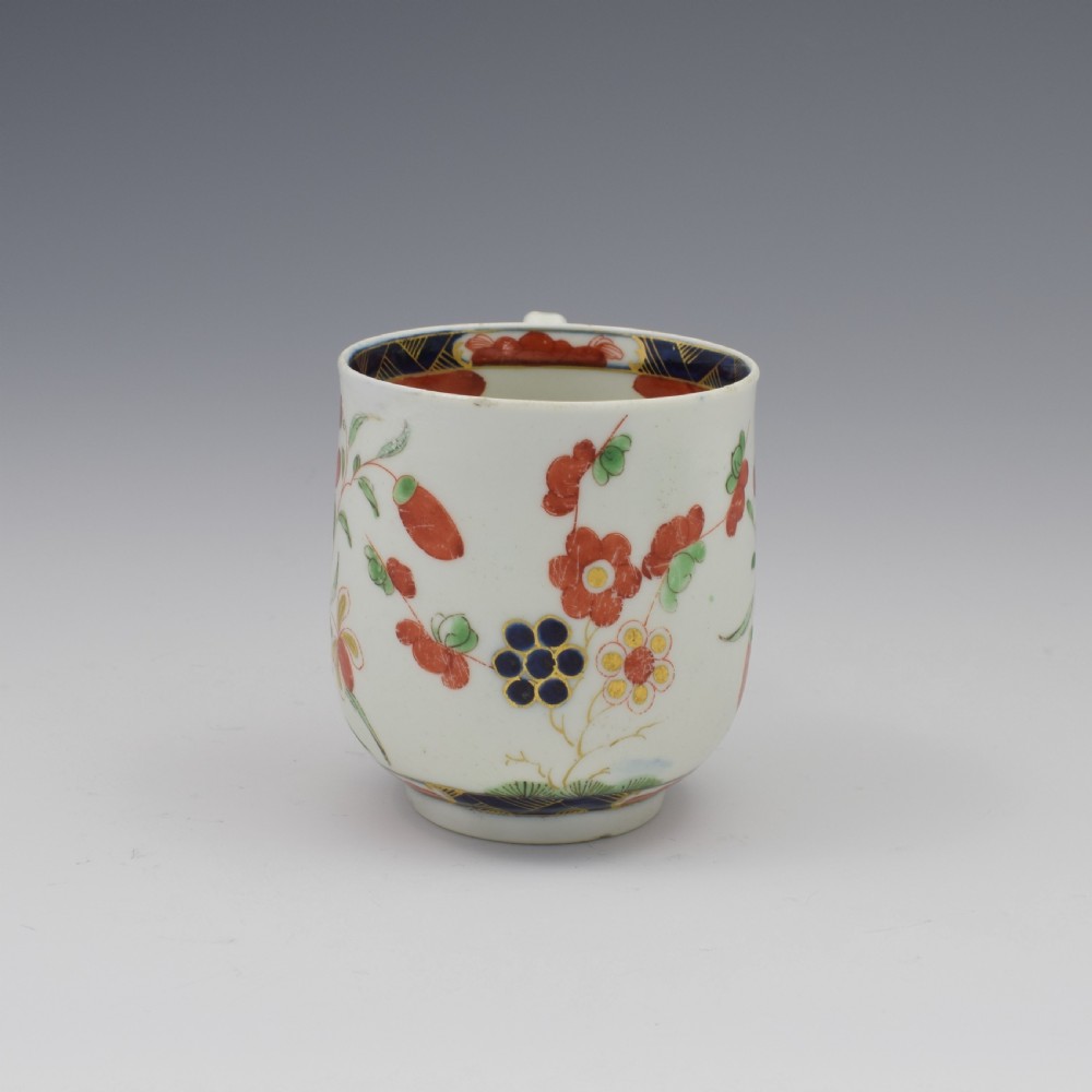 First Period Worcester Porcelain Kempthorne Pattern Coffee Cup c.1770 View II