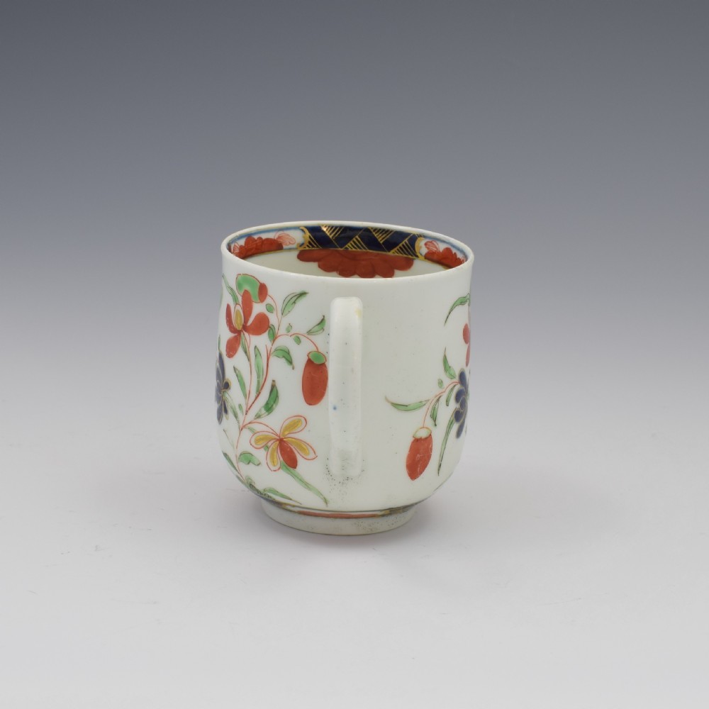 First Period Worcester Porcelain Kempthorne Pattern Coffee Cup c.1770 View IV