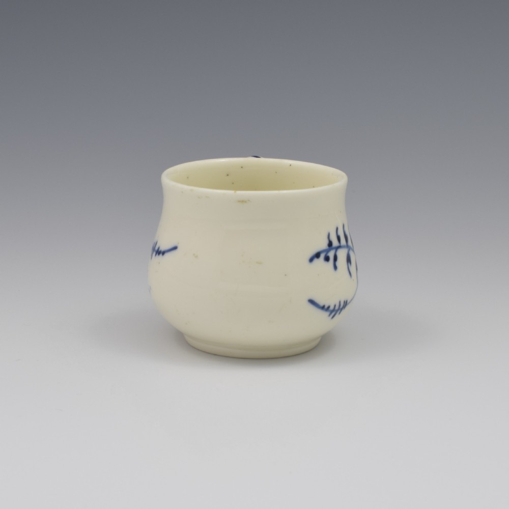 French Chantilly Soft Paste Porcelain Custard Cup c.1750 View II