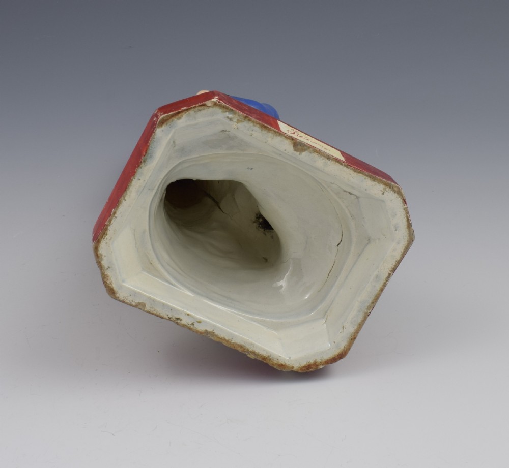 Early 19th Century Pearlware Marine Figure Group Sailor's Return  View VI