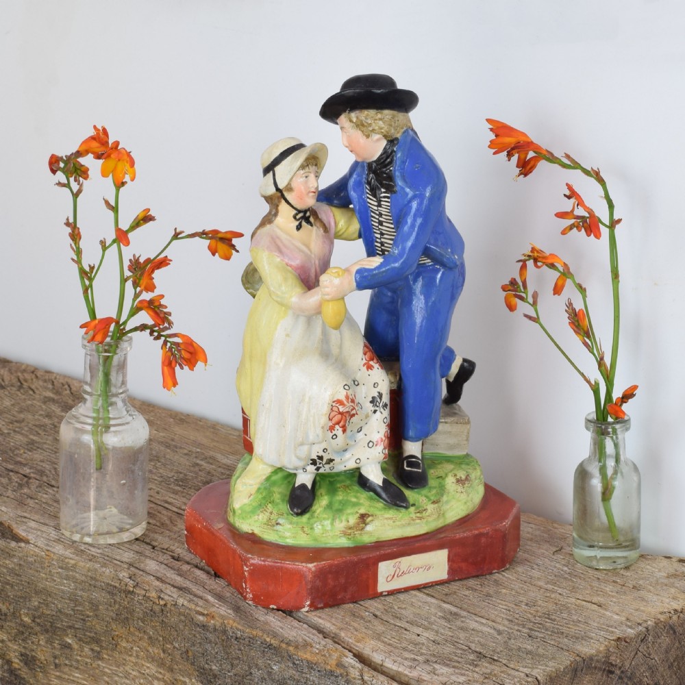 Early 19th Century Pearlware Marine Figure Group Sailor's Return  View XII