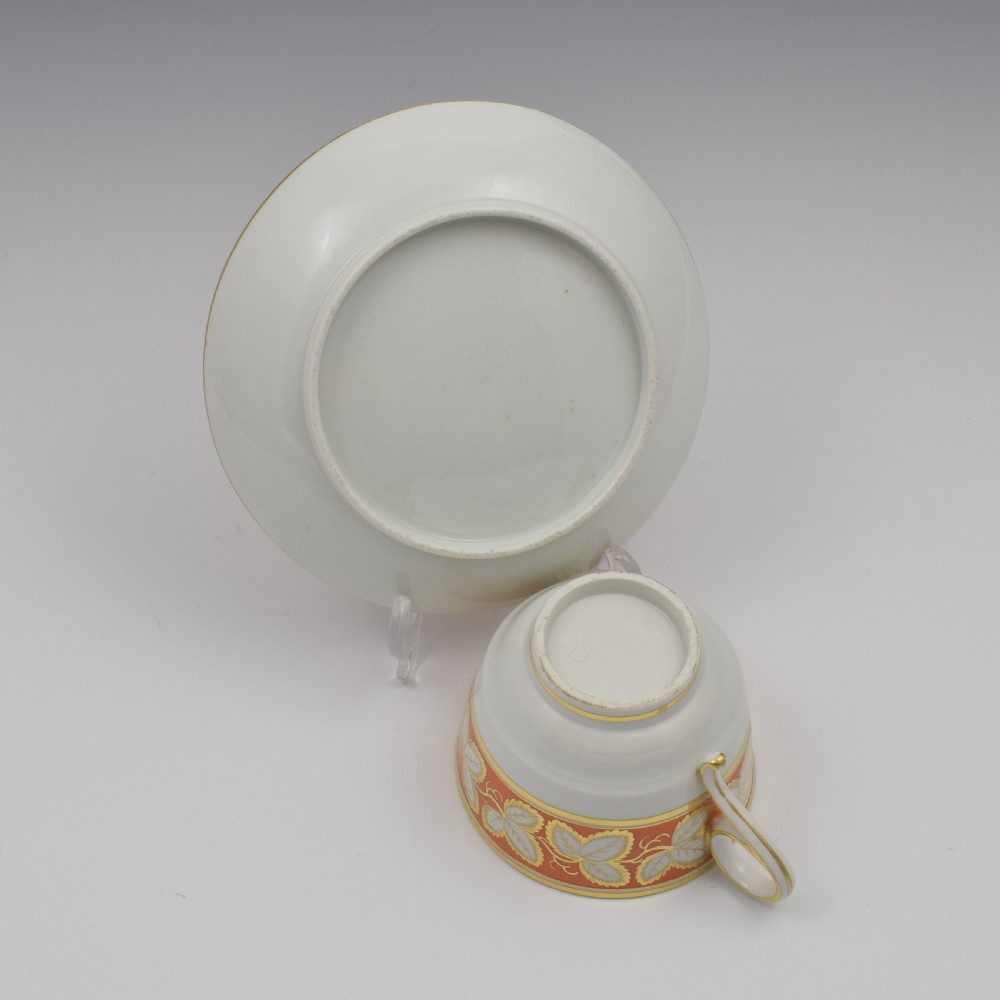 Barr Period Worcester Porcelain Tea Cup & Saucer View VIII