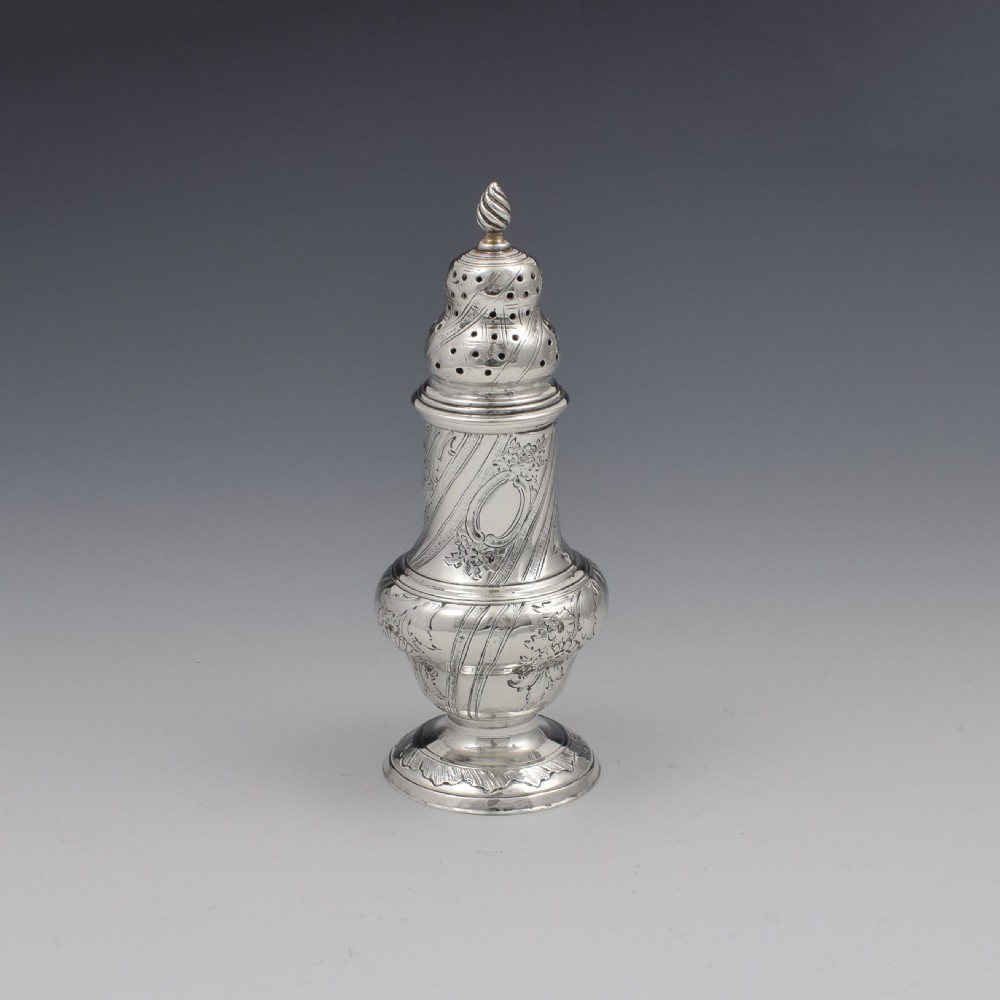 George III Silver Sugar / Pepper Caster Robert Palmer I 1777 Georgian