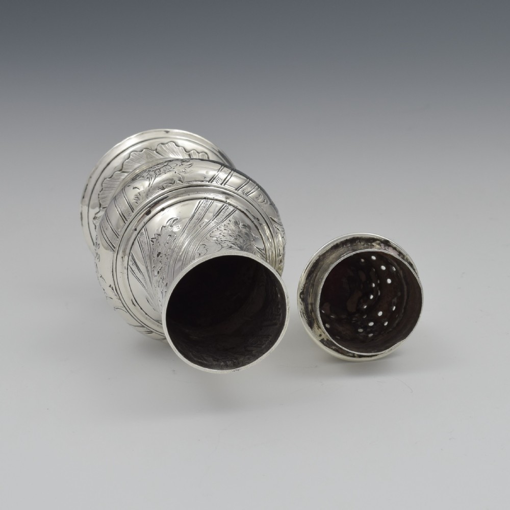 George III Silver Sugar / Pepper Caster Robert Palmer I 1777 Georgian View V