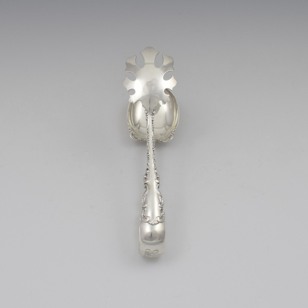 Art Nouveau American Sterling Silver Ice Tongs Whiting c.1890 View VI