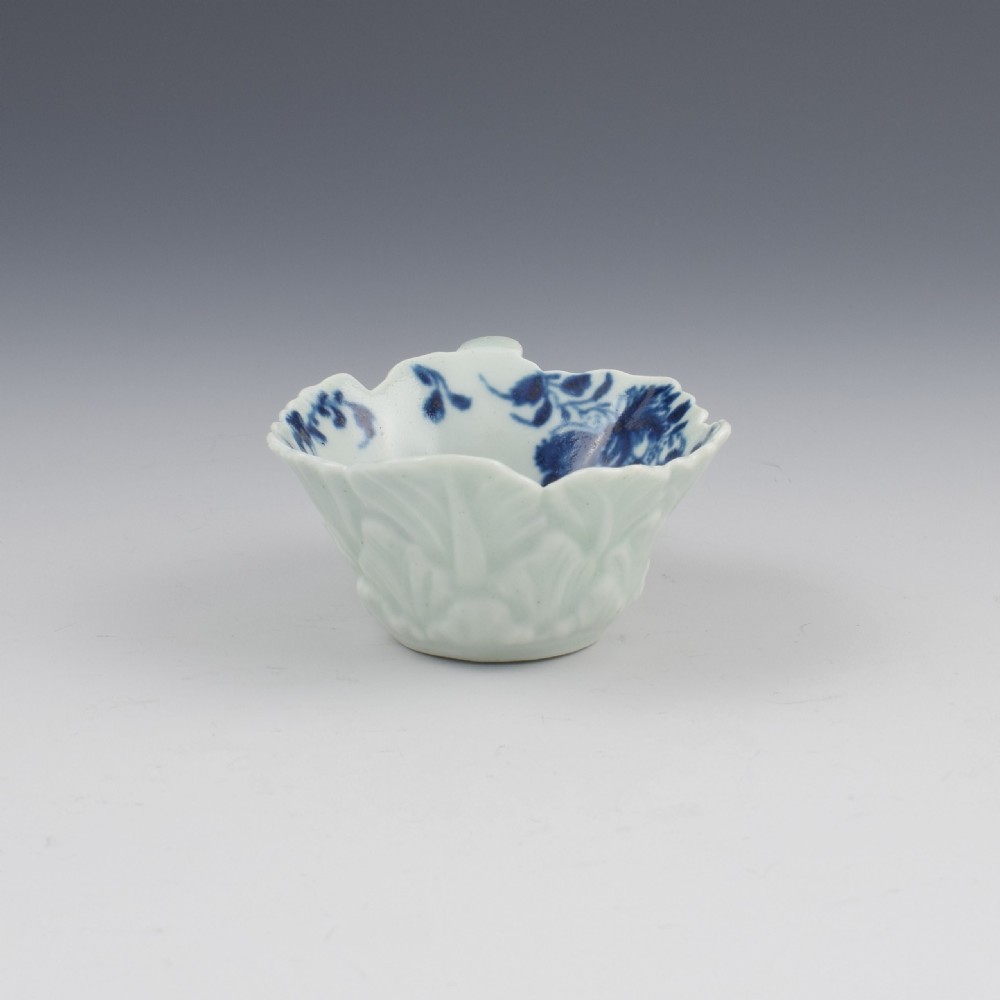 First Period Worcester Porcelain Mansfield Butterboat c.1758 View VIII