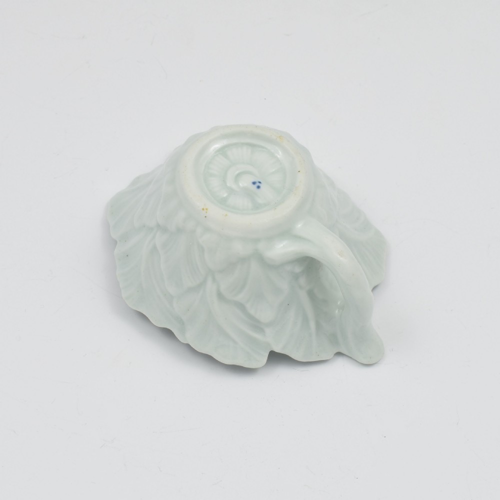First Period Worcester Porcelain Mansfield Butterboat c.1758 View IX