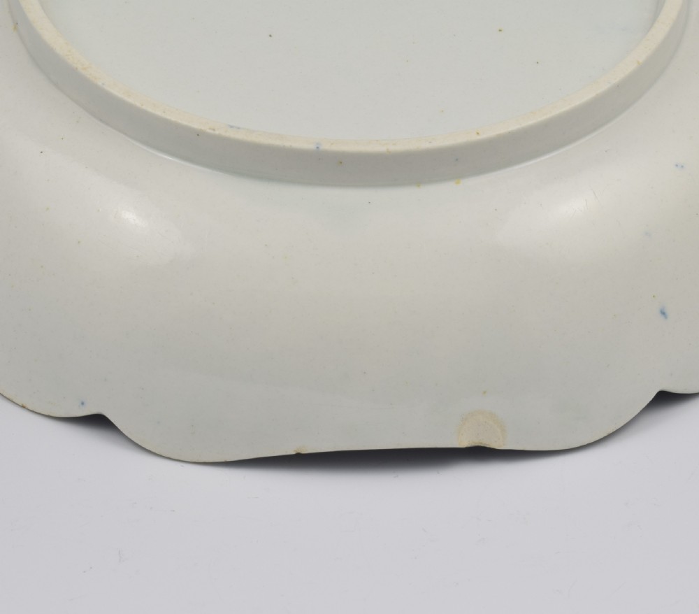 Rare Caughley Porcelain Salad Bowl Fisherman Pattern c.1785 View VIII