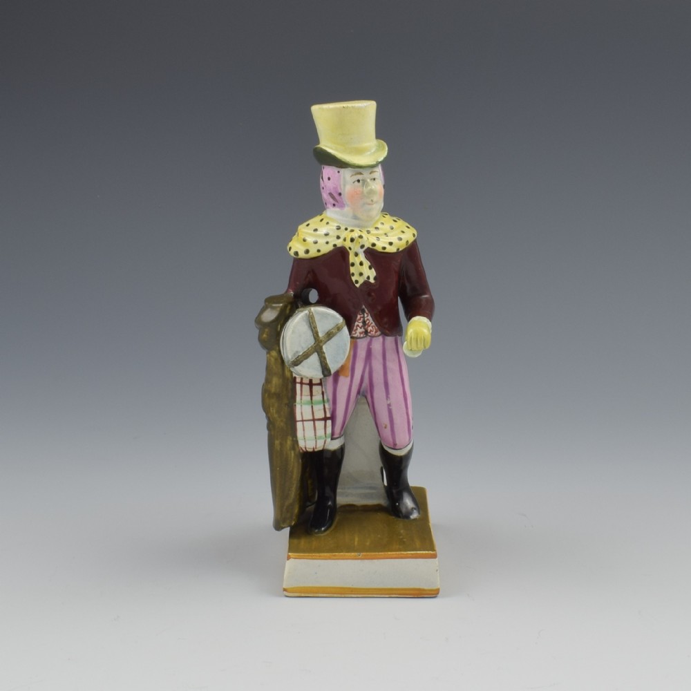 Enoch Wood Staffordshire Pearlware Figure John Liston As Lubin Log