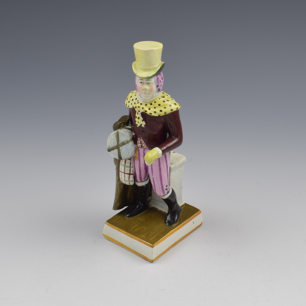 Enoch Wood Staffordshire Pearlware Figure John Liston As Lubin Log View VIII