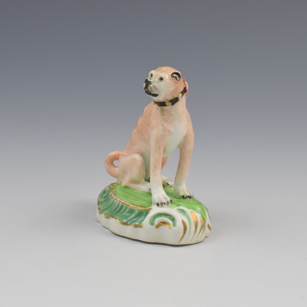 Staffordshire Porcelain Figure Of A Seated Pug Dog c.1830 View II