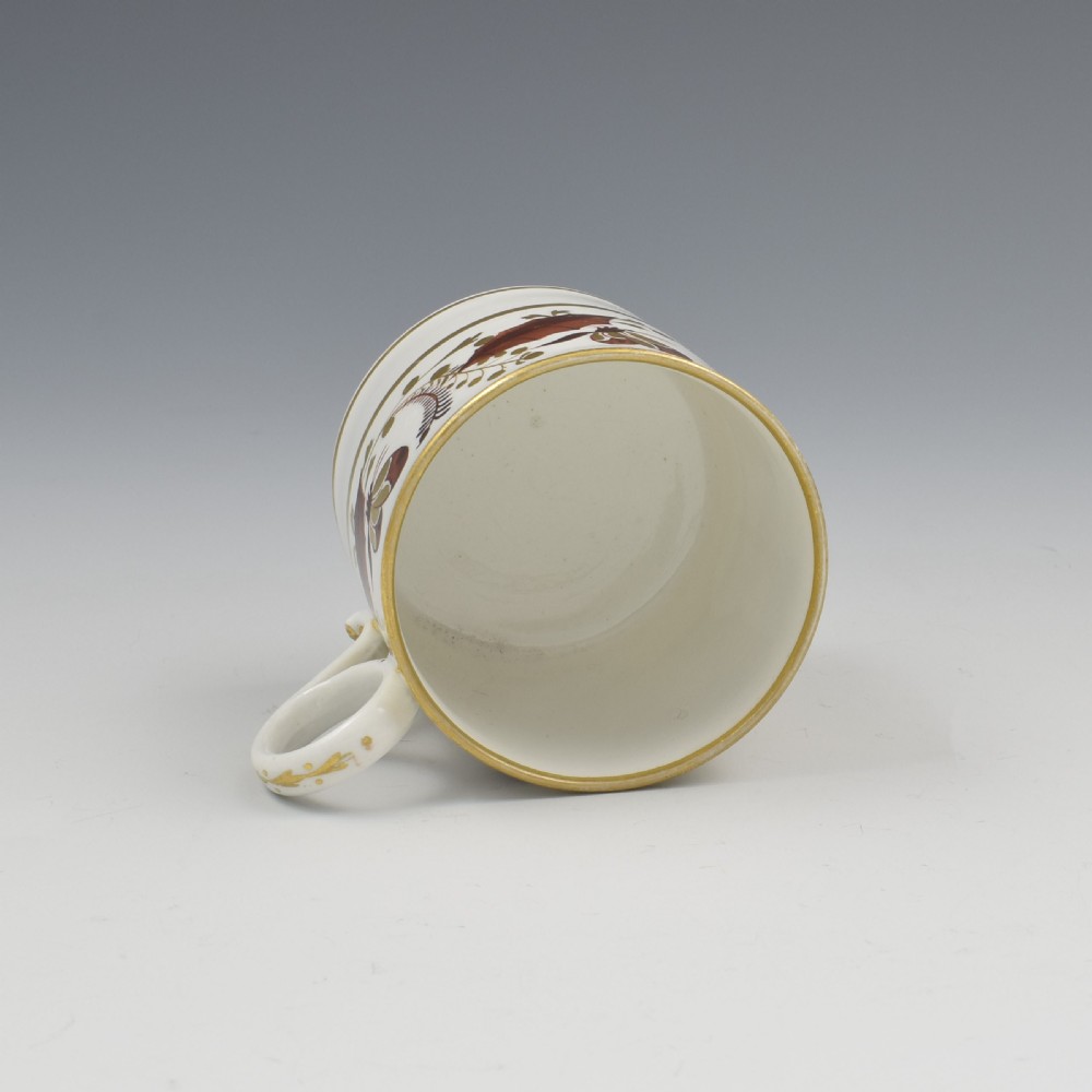 Barr, Flight & Barr Porcelain Coffee Can Holly Leaves & Butterflies c.1807 View VI