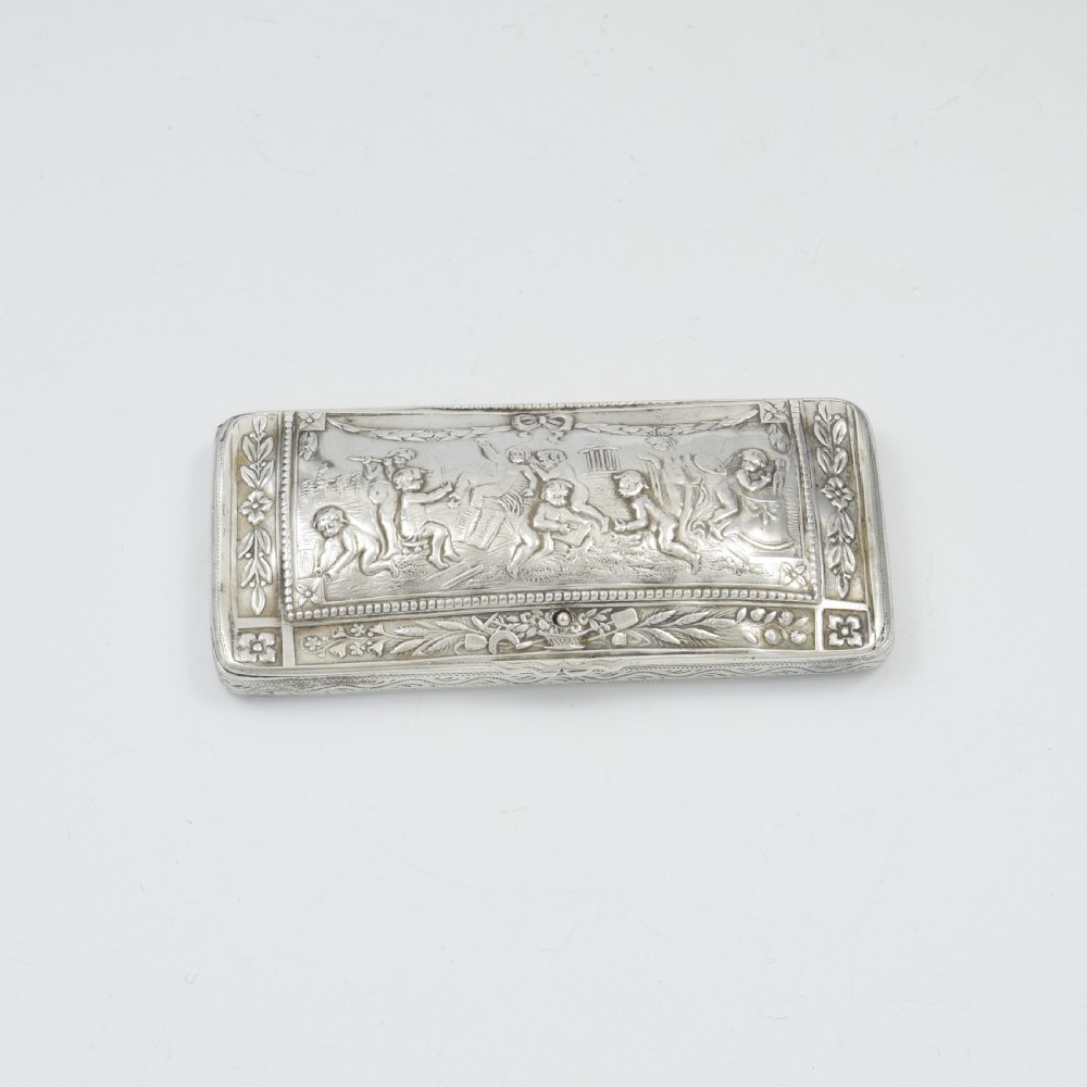 Fine Continental Silver Spring Loaded Visiting Card Case View II