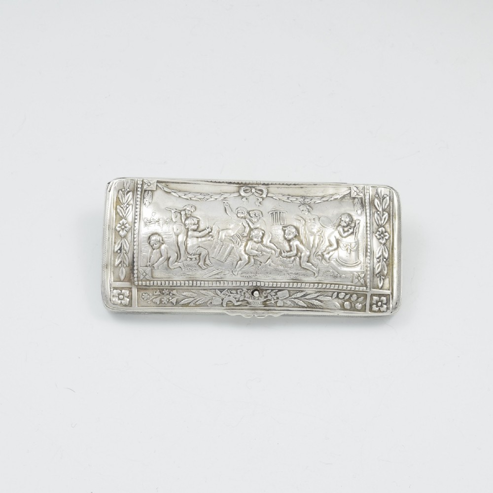 Fine Continental Silver Spring Loaded Visiting Card Case View III