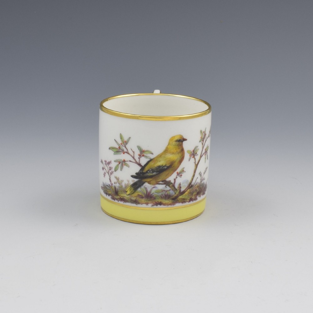 KPM Berlin Porcelain Ornithological Golden Oriole Porcelain Coffee Can