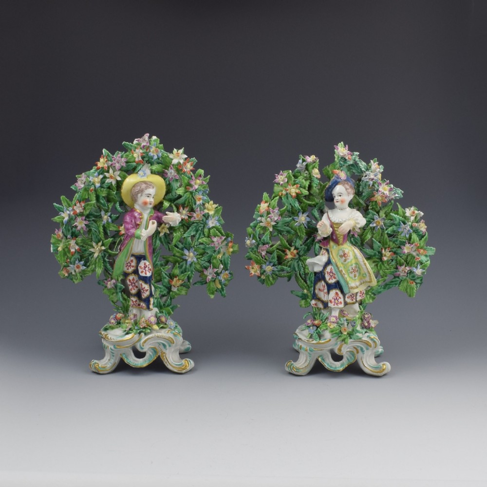 Pair Bow Porcelain Bocage Figures New Dancers c.1765