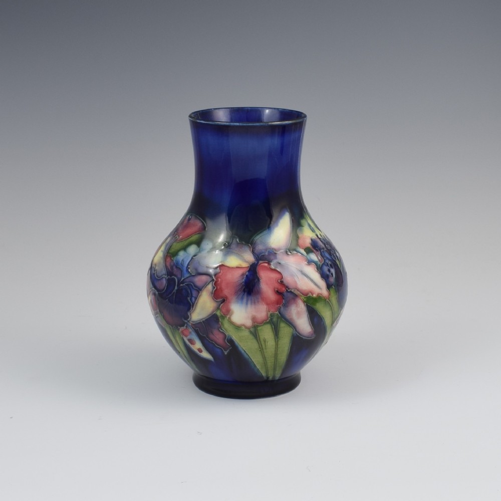 William Moorcroft Blue Orchid 7