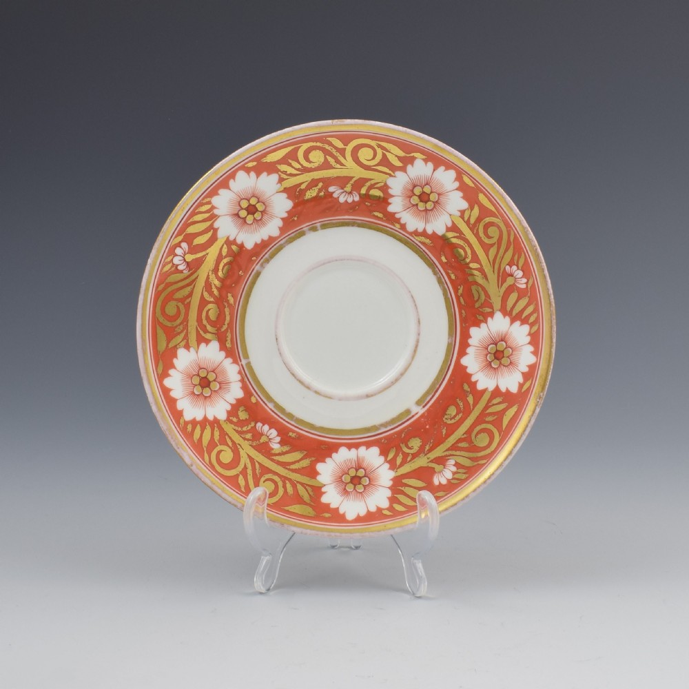 Spode Etruscan Cup & Saucer Serpent Handle c.1817 Pattern 878 View III