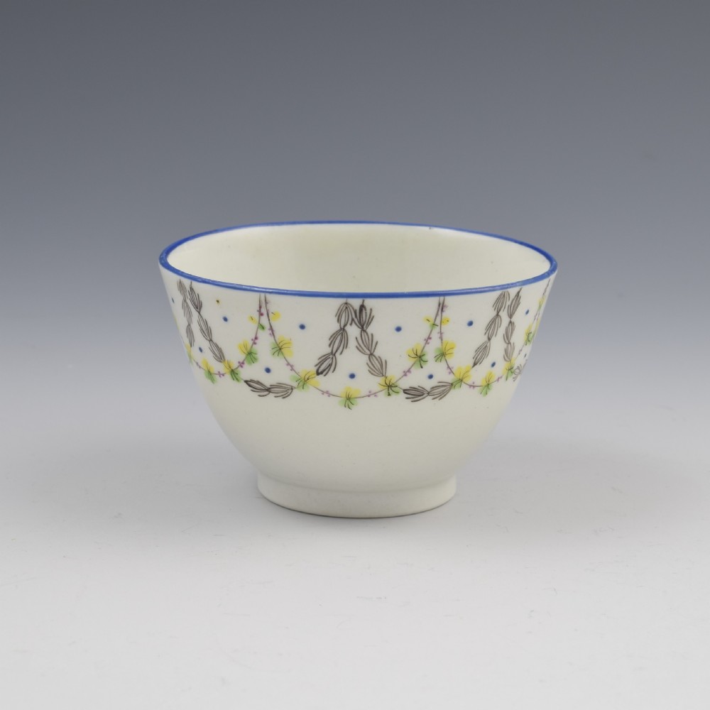 New Hall Porcelain Tea Bowl & Saucer Pattern No. 415 c.1800 View III