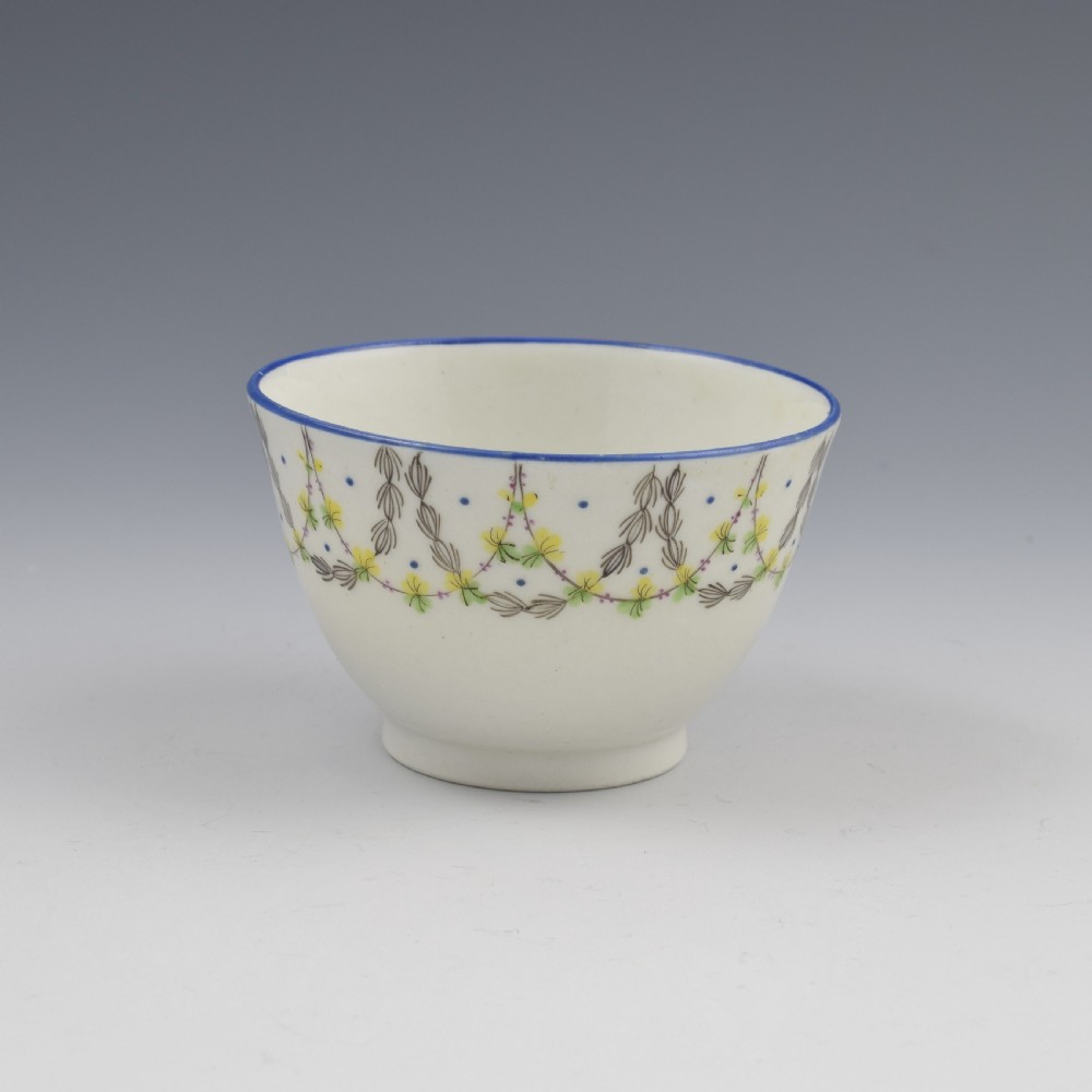 New Hall Porcelain Tea Bowl & Saucer Pattern No. 415 c.1800 View IV