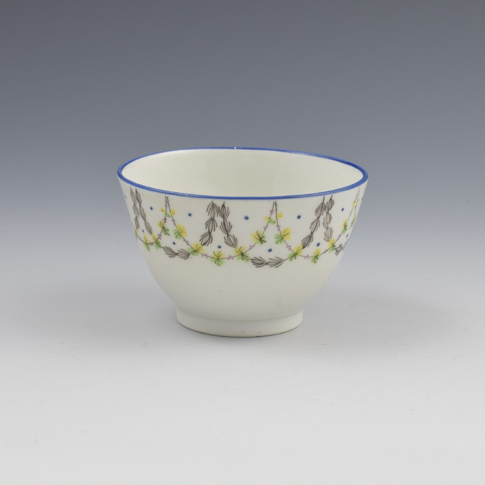New Hall Porcelain Tea Bowl & Saucer Pattern No. 415 c.1800 View V