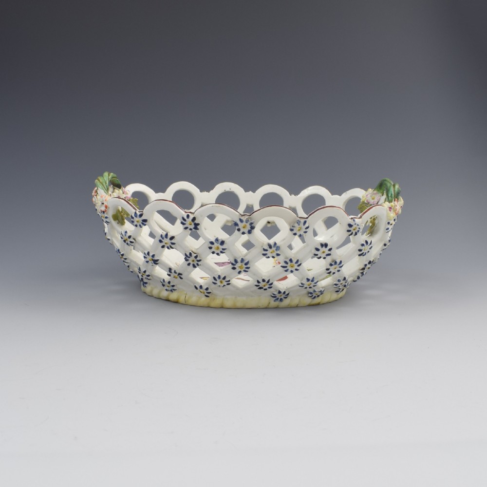 Fine Derby Porcelain Spectacle Basket c.1760-1765 View VI