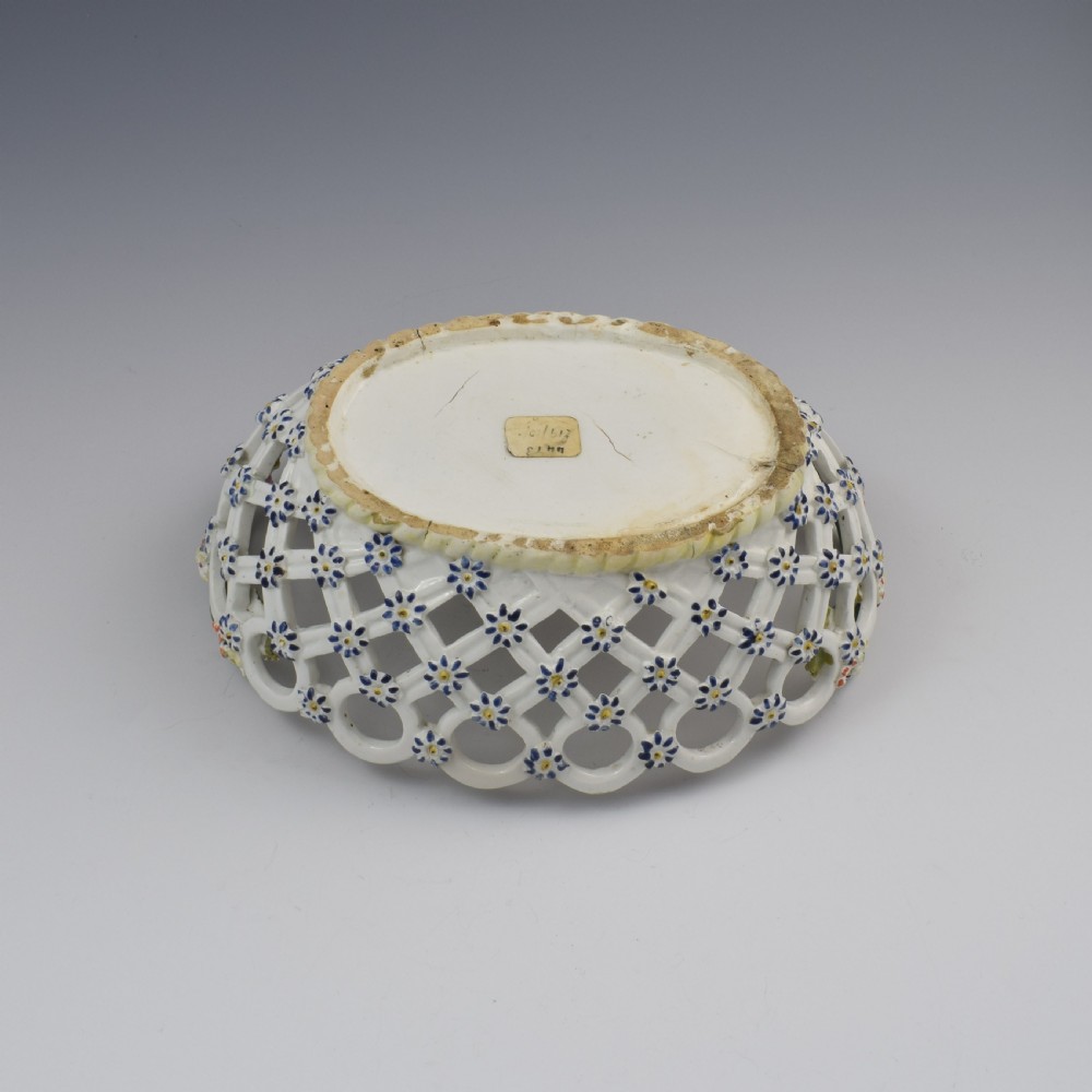 Fine Derby Porcelain Spectacle Basket c.1760-1765 View XI